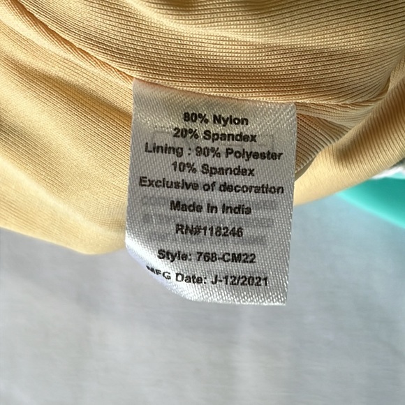 Cabana Life Cayman Embroidered Keyhole One Piece Bathing Suit NWT - Picture 11 of 15